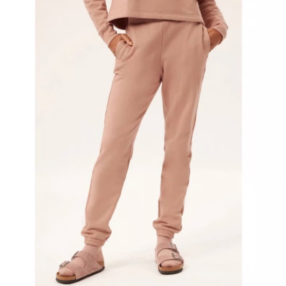 Girlfriend‎ Collective Leora Sweatpants Joggers Pale Mauve Size XL